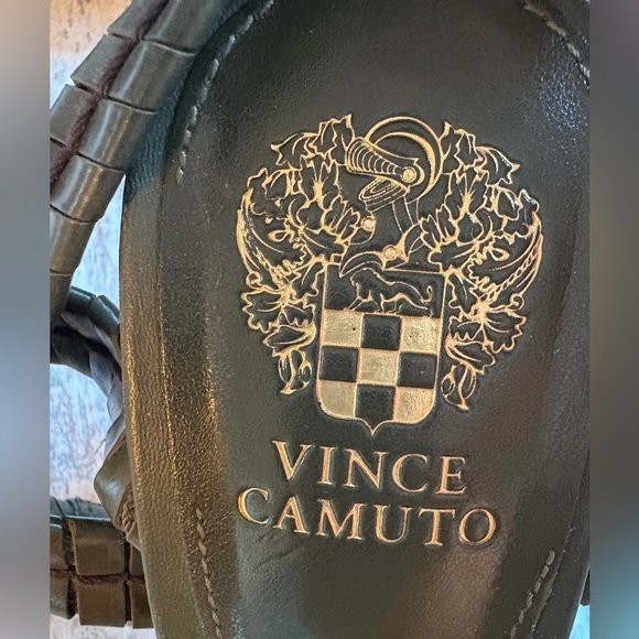 Preloved VINCE CAMUTO Fancey Ankle Strap Sandal in Lush Olive Women's Size 7.5 - Picture 6 of 9